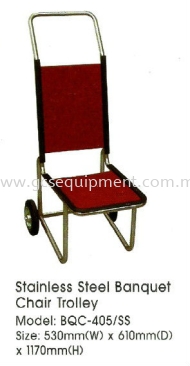 Stainless Steel Banquet Chair Trolley