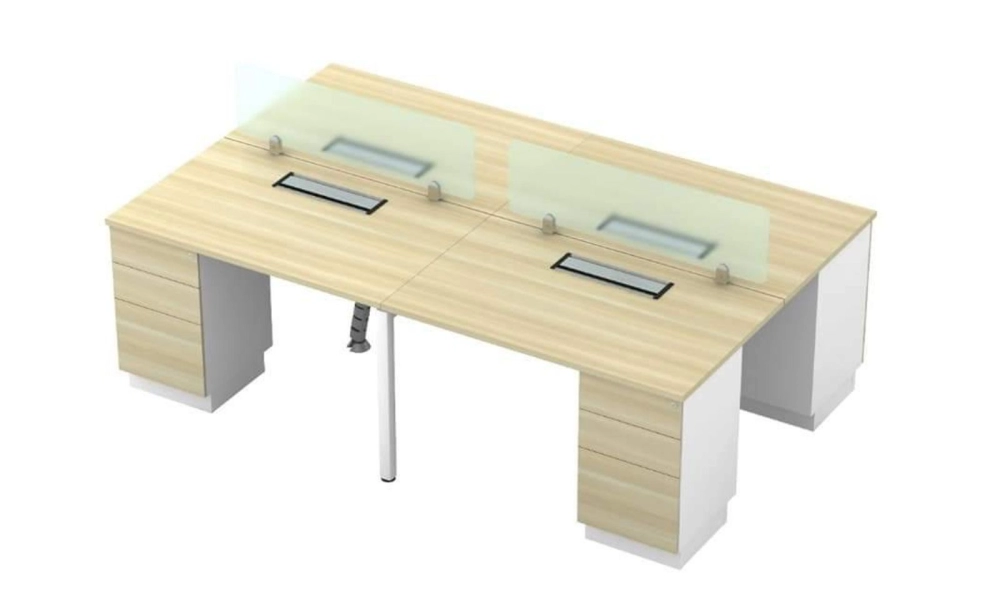 U leg-C4-13 Office Idea Design / Office Table with Drawer / Meja Pejabat / Meja Office / Workstation Desk