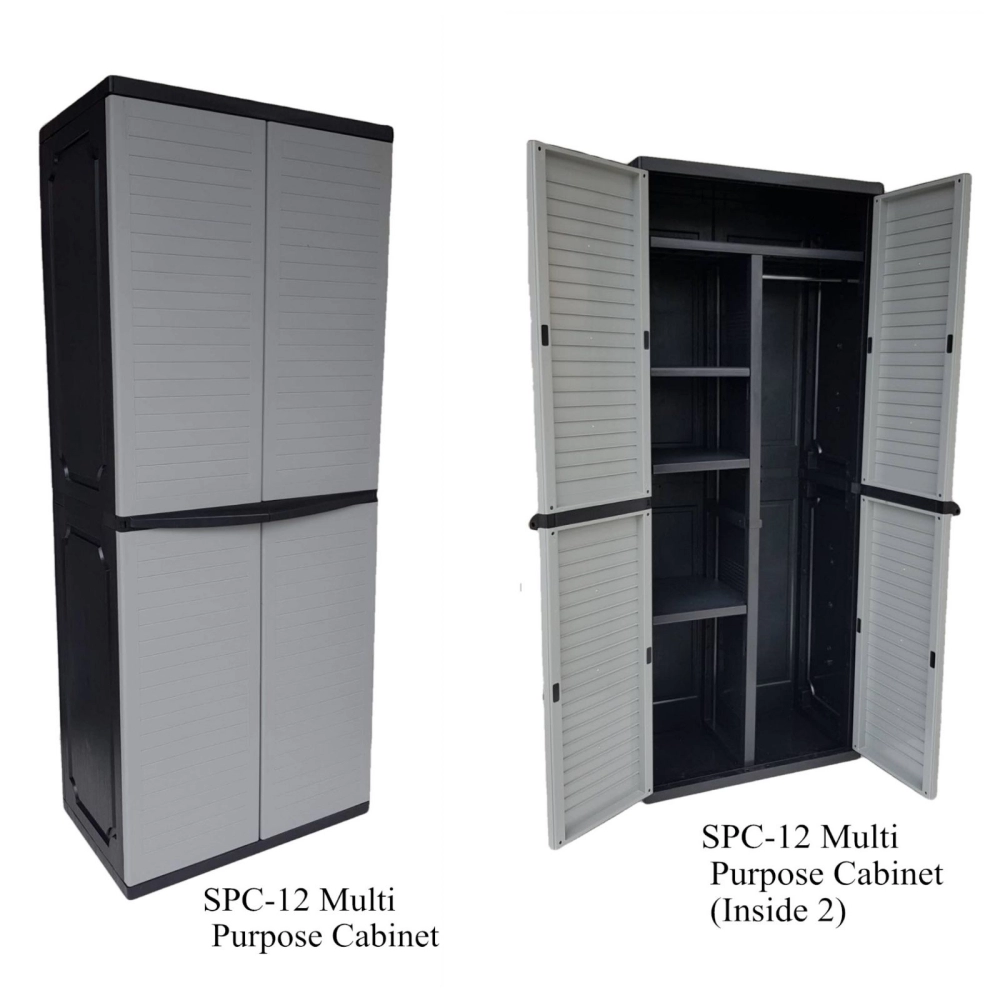 SPC-12 Plastic Wardrobe: Durable, Waterproof Outdoor Storage for ABNB Hostels