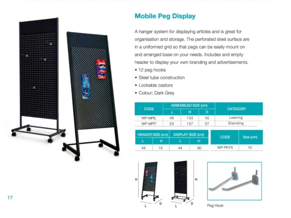 Mobile Peg Display 