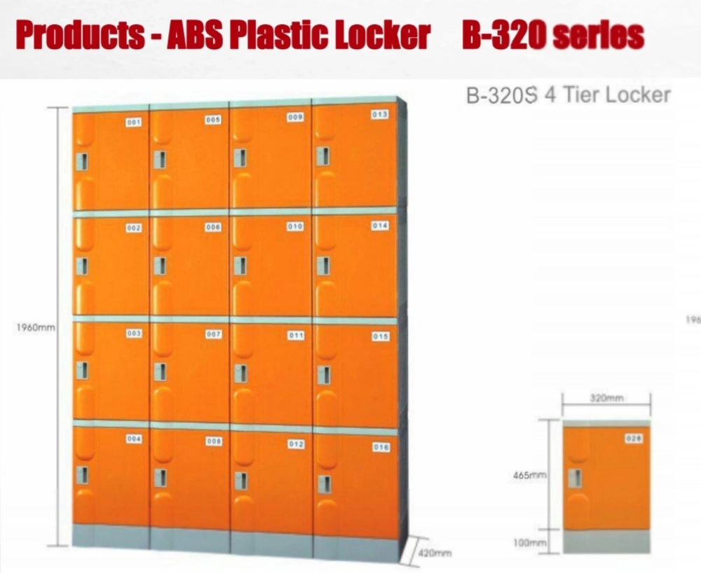 B320-S 4tier abs locker
