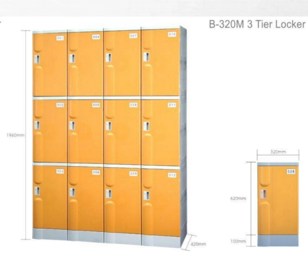 B320-M 3tier locker 
