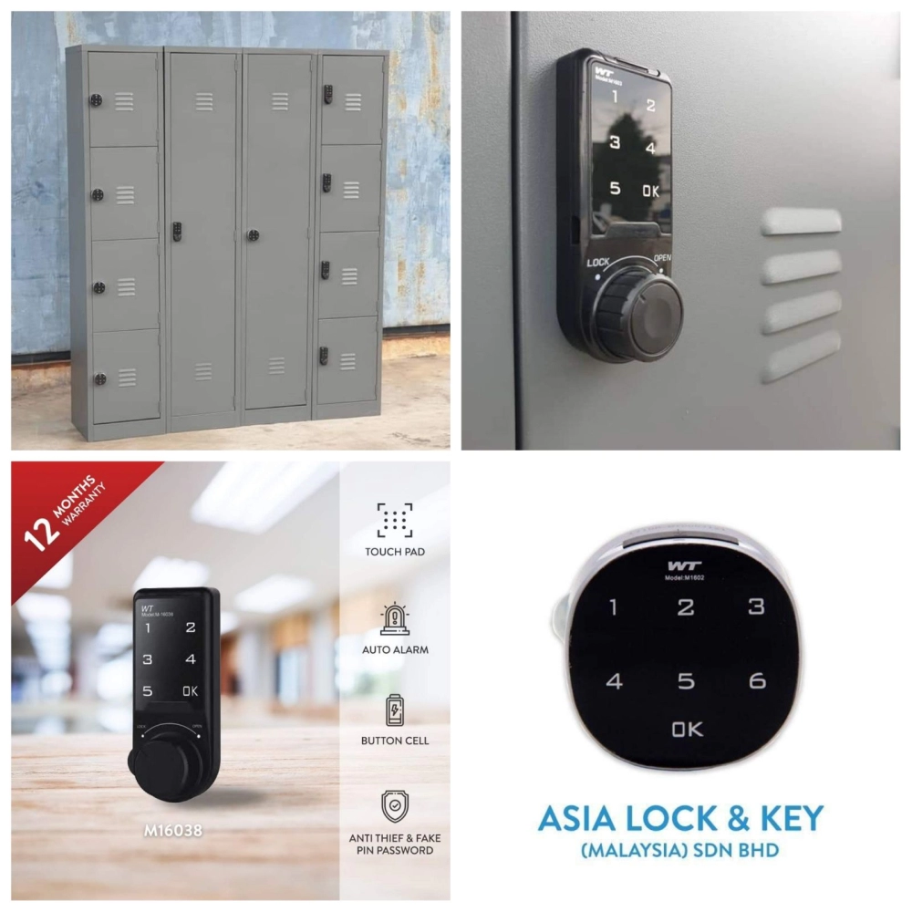 Locker touch pad lock 