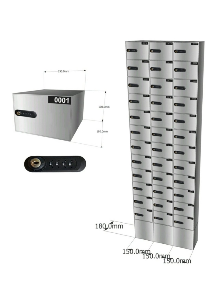stainless steel HP locker 36door digital lock 