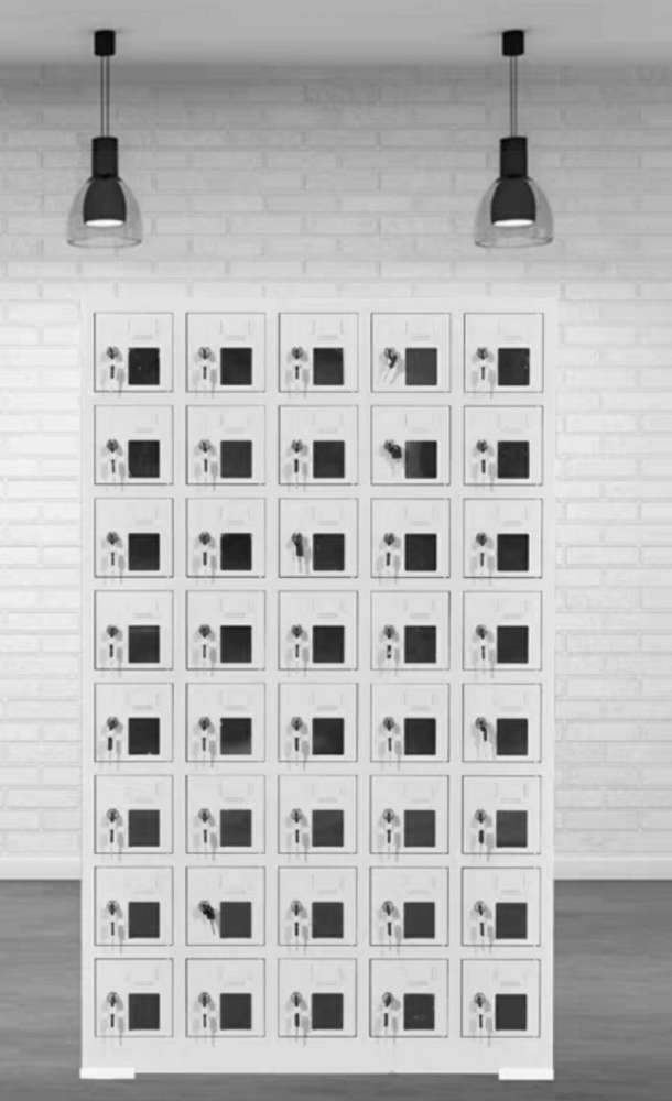 HP locker with acrylic  40door 