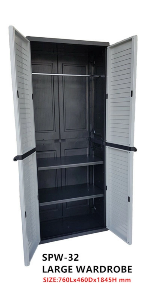 Optimus SPW-32 Polypropylene Plastic Wardrobe 