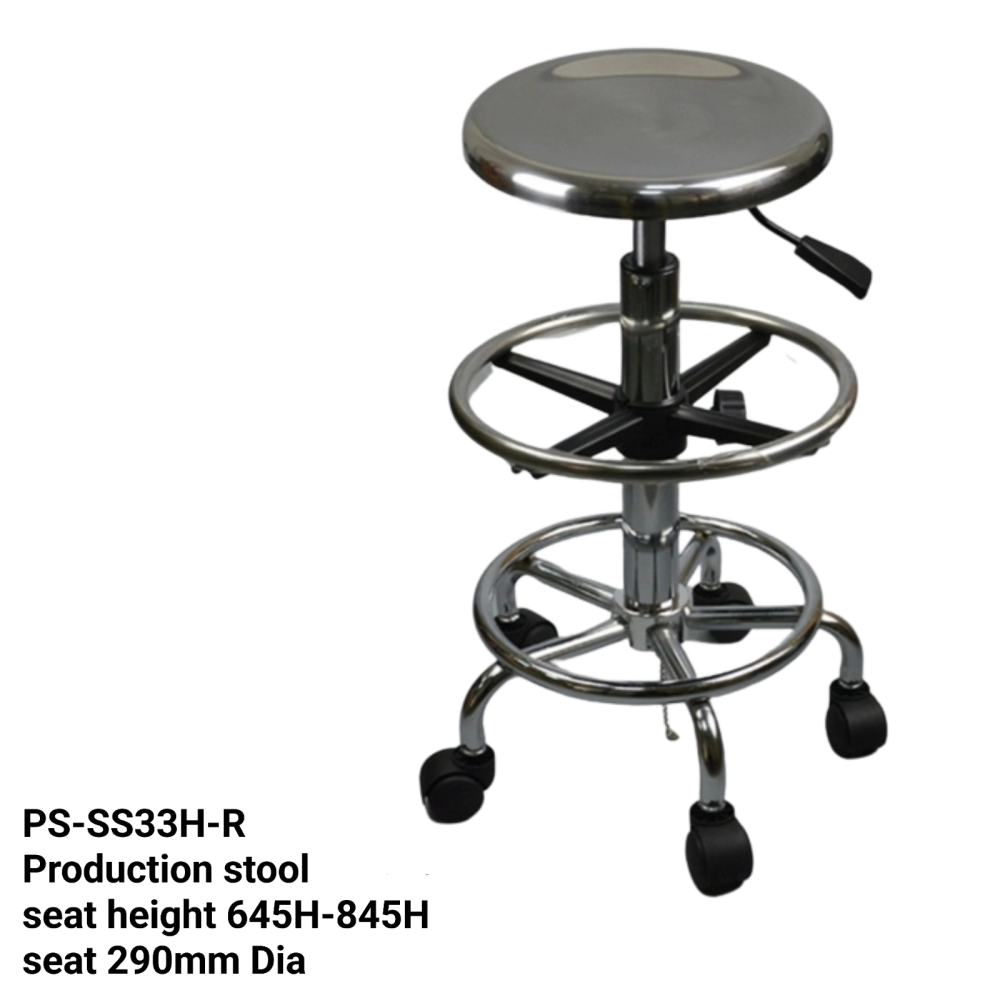 PS-AS33H-R High Production stool with Roller