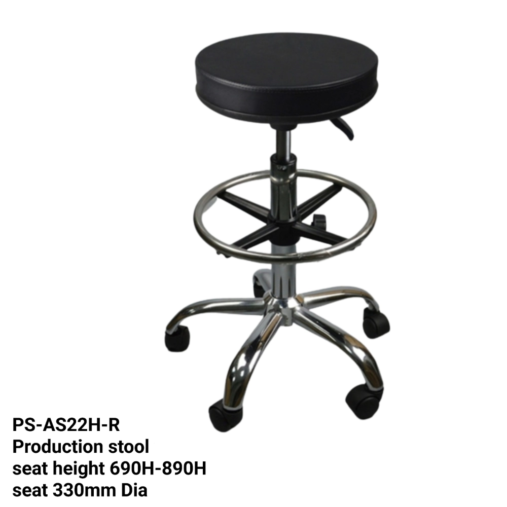 PS-AS22H-R High Production Stool with Roller 
