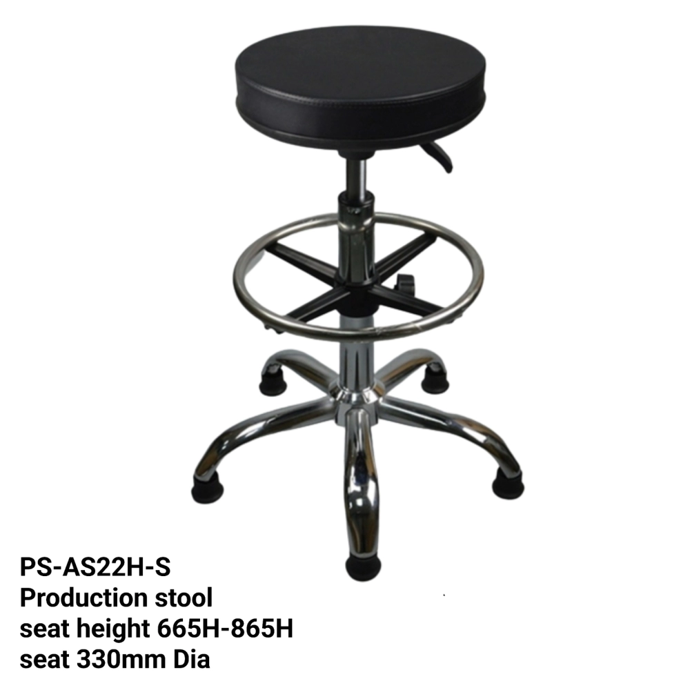 PS-AS22H-S High Production Stool with Stopper 