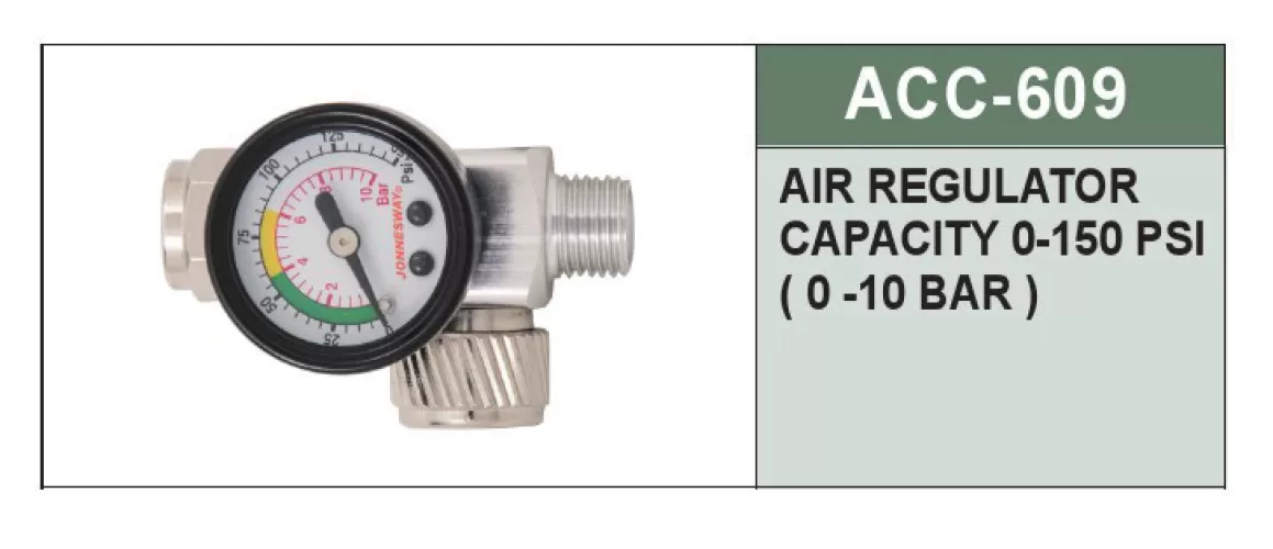 AIR REGUL ATOR CAPACITY 0-150PSI (0-10 BAR) P/N: ACC-609