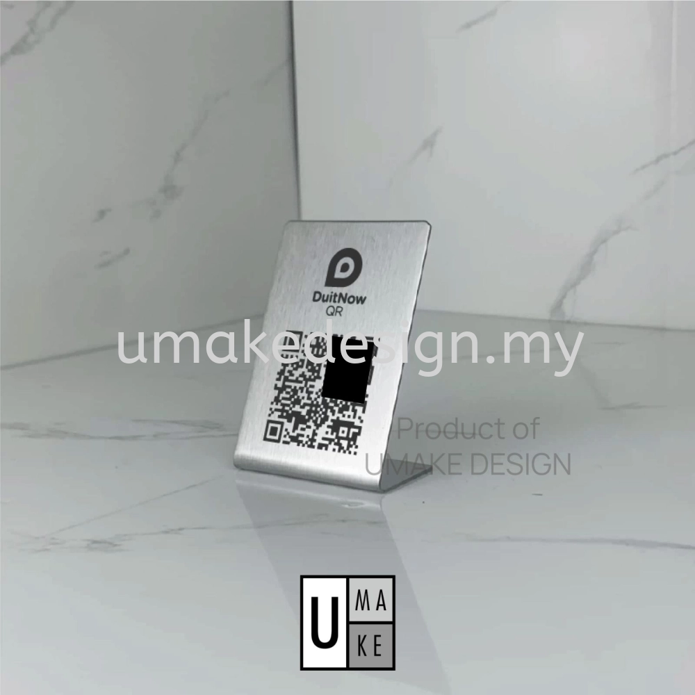 Custom Engraved Stainless Steel QR Code Signage Balakong, Selangor, KL ...