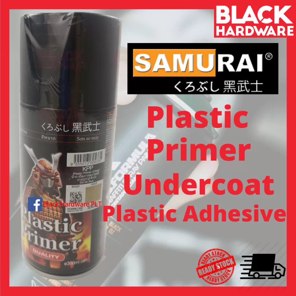 SAMURAI Aerosol Spray Paint Clear - Plastic Primer
