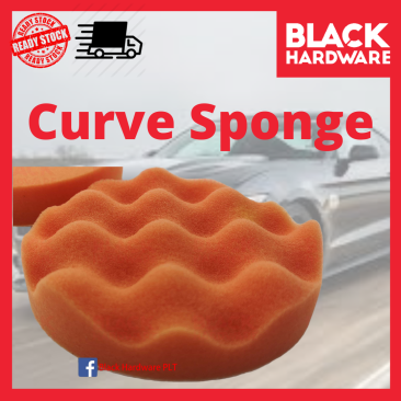 Velcro Curve Polisher Sponge 5"