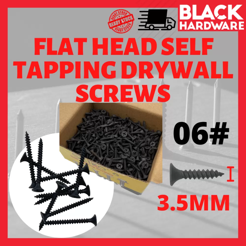 Self Drilling Tapping Screws Box Black Color