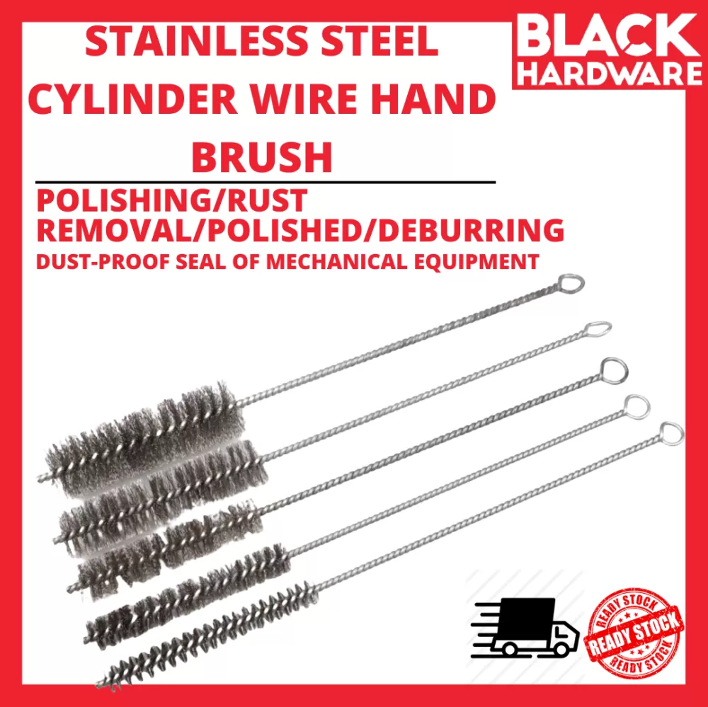 STAINLESS STEEL CYLINDER WIRE HAND BRUSH