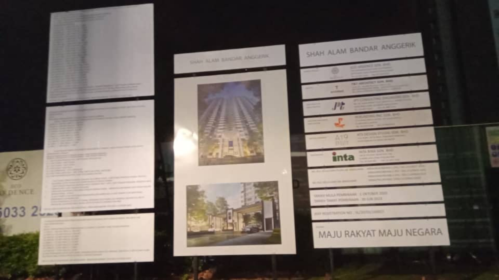 CONSTRUCTION PROJECT SIGNBOARD MAKER AT BANTING, TELOK PANGLIMA GARANG, JENJAROM.