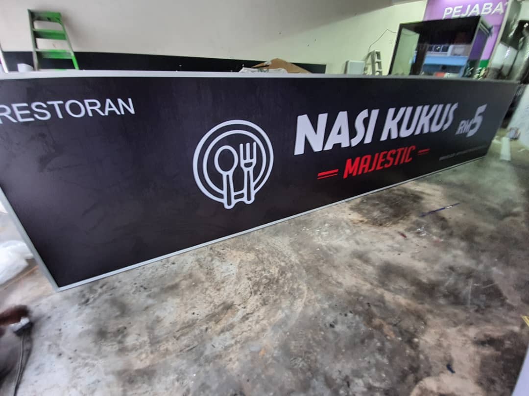 NASI KUKUS RESTORAN LIGHTBOX SIGNAGE AT KUALA LUMPUR 