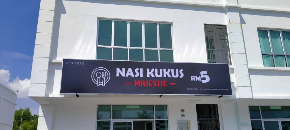 NASI KUKUS RESTORAN LIGHTBOX SIGNAGE AT KUALA LUMPUR 