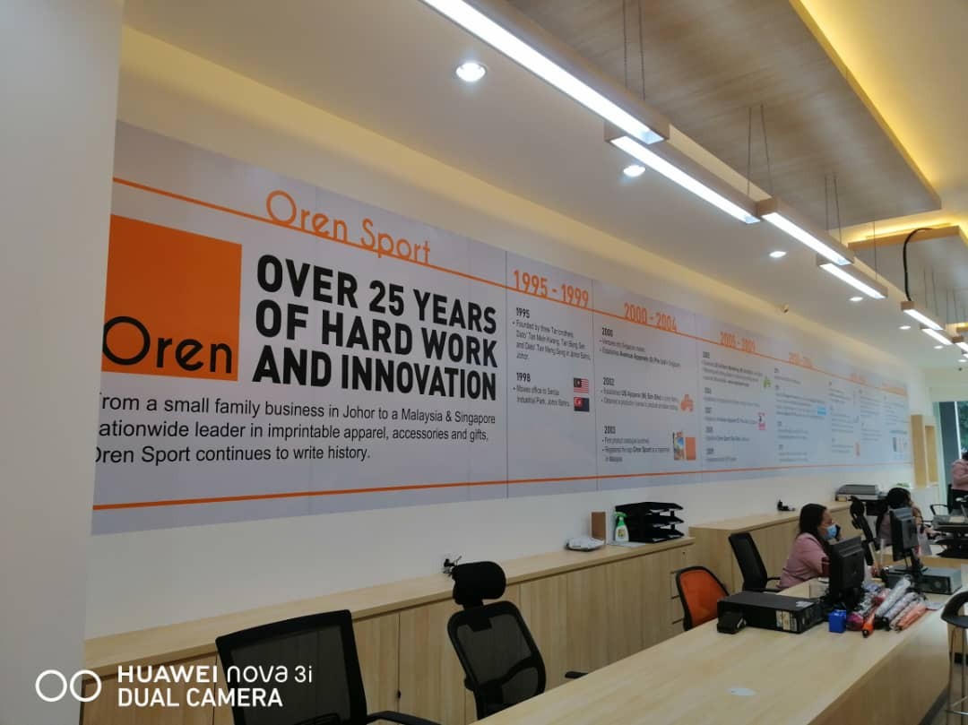 OREN SPORT INDOOR INKJET STICKER PRINTING WALLPAPER AT KUALA LUMPUR 