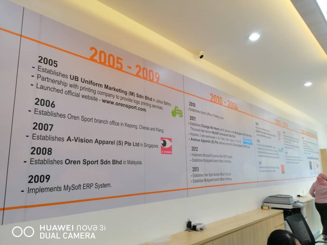 OREN SPORT INDOOR INKJET STICKER PRINTING WALLPAPER AT KUALA LUMPUR 
