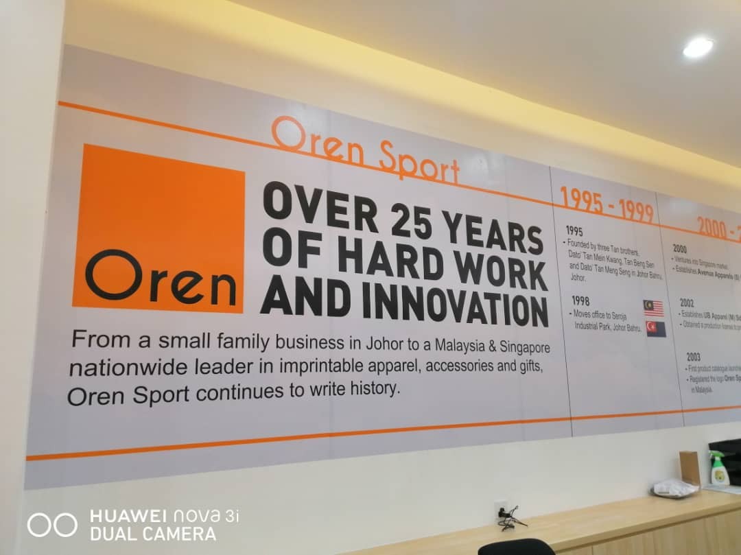 OREN SPORT INDOOR INKJET STICKER PRINTING WALLPAPER AT KUALA LUMPUR 
