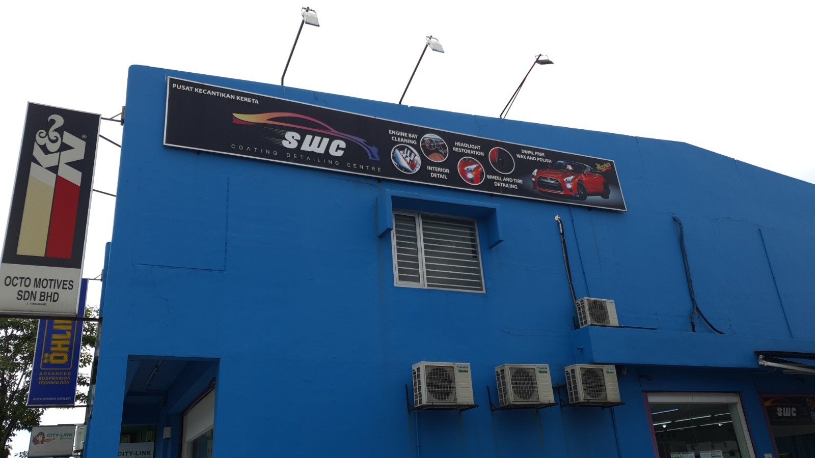 SWC PUSAT KECANTIKAN KERETA METAL G.I SIGNAGE AT CHERAS