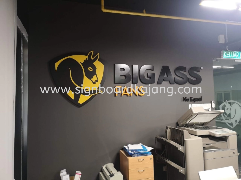 BIG ASS FANS INDOOR PVC FIAM BOARD 3D LETTERING SIGNAGE 