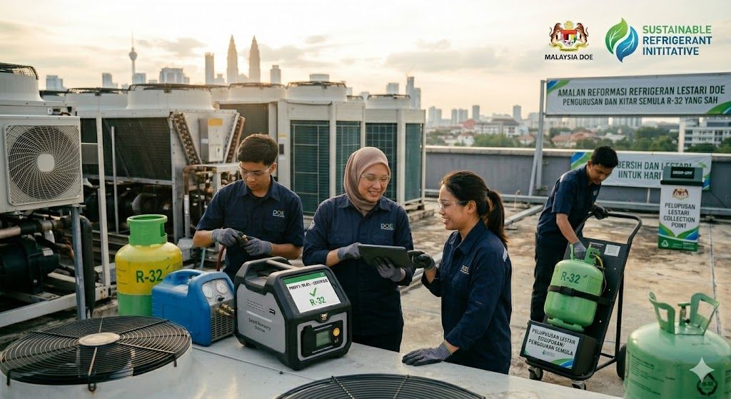 refrigerant recycling sustainable practices Malaysia DOE