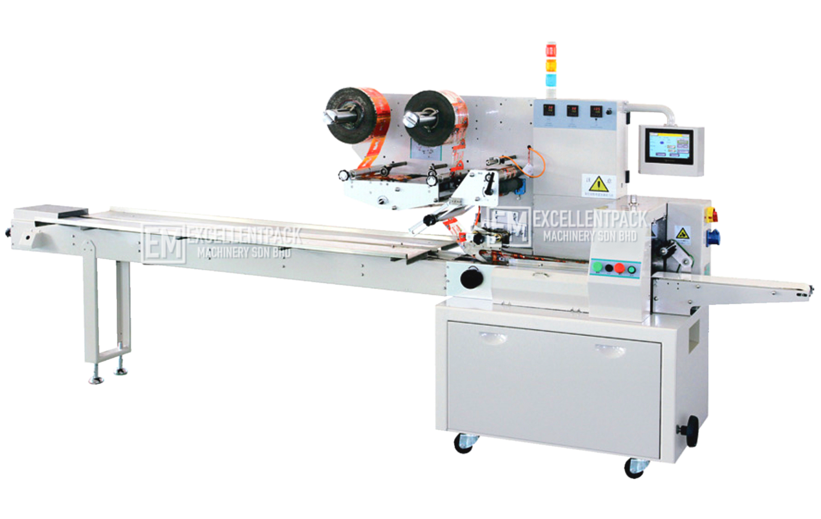 EM-500H | Rice Bars / Candies / Chocolate / Etc | HORIZONTAL PACKAGING MACHINE