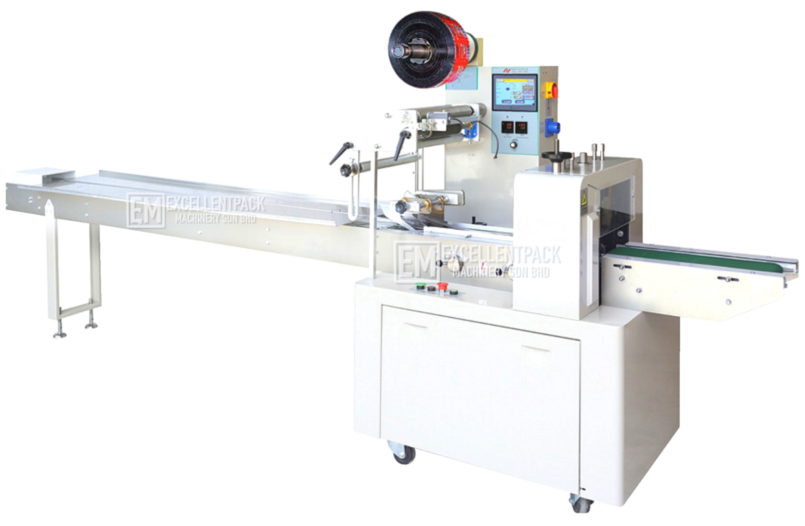 EM-320H / EM-380H | Solid Regular Object | Biscuits / Cookies / Bread / Etc | HORIZONTAL PACKAGING MACHINE