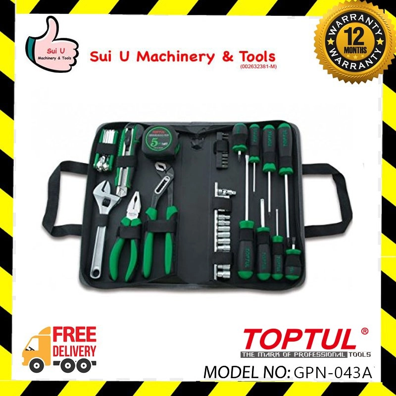 TOPTUL GPN-043A Tool Bag Set 43 Pcs