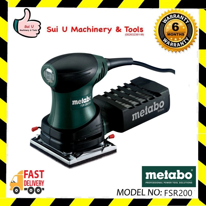 METABO FSR200 Intec Orbital Sander 114 x 102mm 600066500