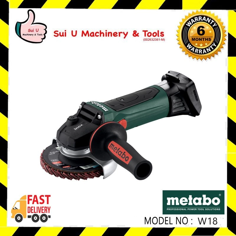 METABO W18LTX 125Q Inox Angle Grinder LTX 18V 125mm (5") (Tool Only) 600174850