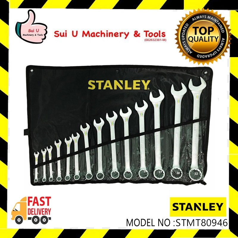 STANLEY STMT80946 14PCS Carbon Steel Combination Wrench Set