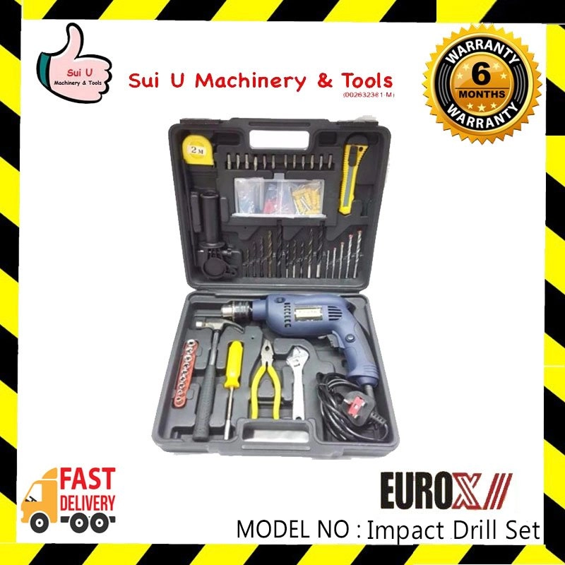 Eurox EP-60105 Impact Drill 600w 13mm with 105pcs Accessories
