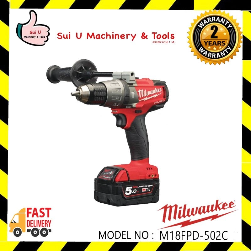 MILWAUKEE M18 FPD3-502X / FPD-502C Fuel Percussion Drill 13mm 5.0Ah