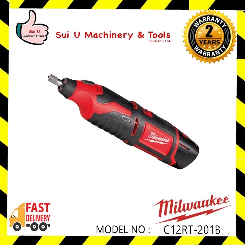 MILWAUKEE C12 RT-201B Compact Rotary Tool w/ 2.0Ah Battery Starter Pack