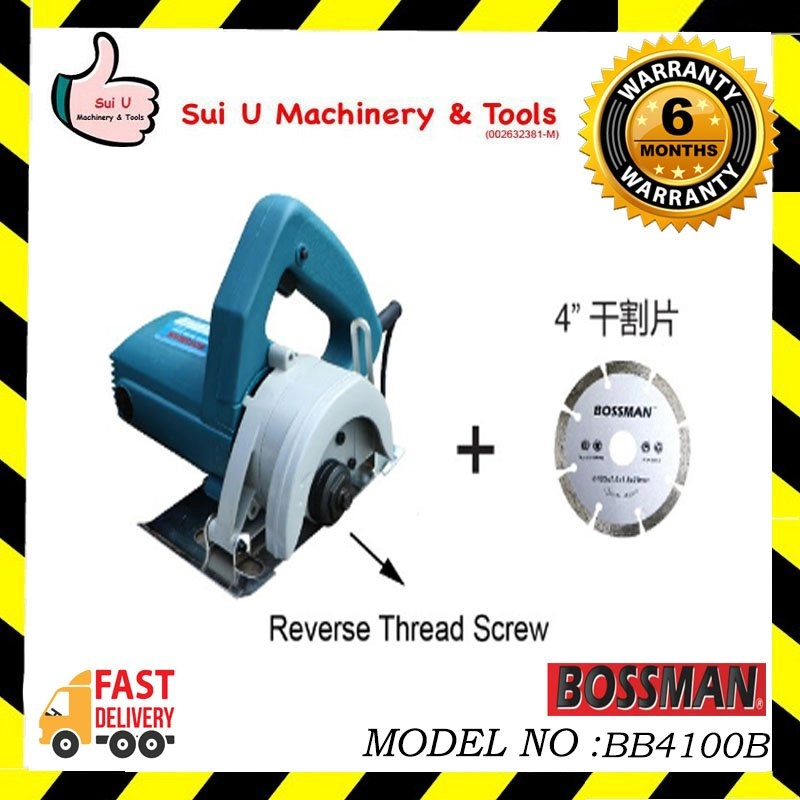 BOSSMAN BB4100B 4" Marble Cutter 1200W