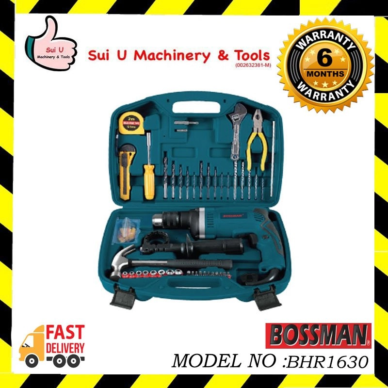 BOSSMAN BHR1630 Impact Drill 710W with 72PCS Tool Kit