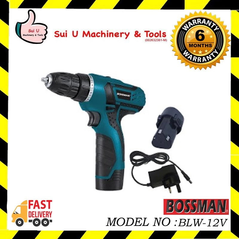 BOSSMAN BLW-12V Lithium-ion 2-Speed Cordless Drill (Industrial)