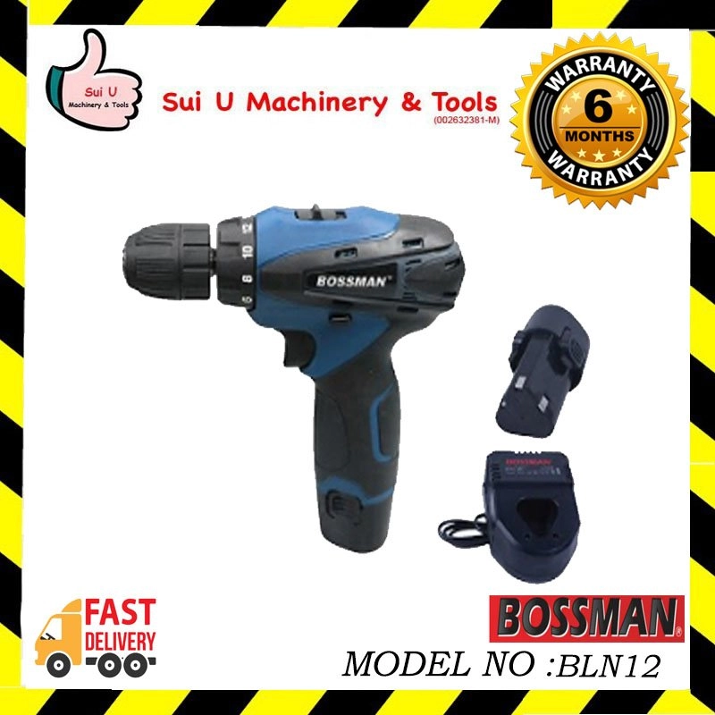 BOSSMAN BLN12 Lithium-lon Cordelss Drill 12v