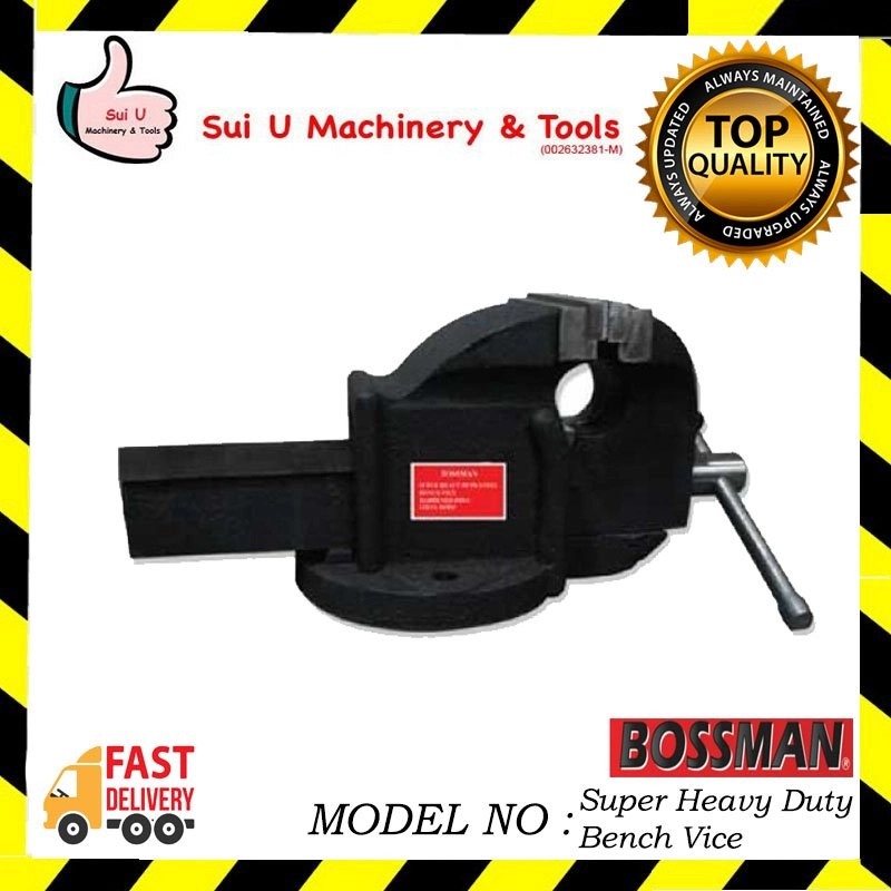 BOSSMAN 3"-5" Super Heavy Duty Bench Vice 