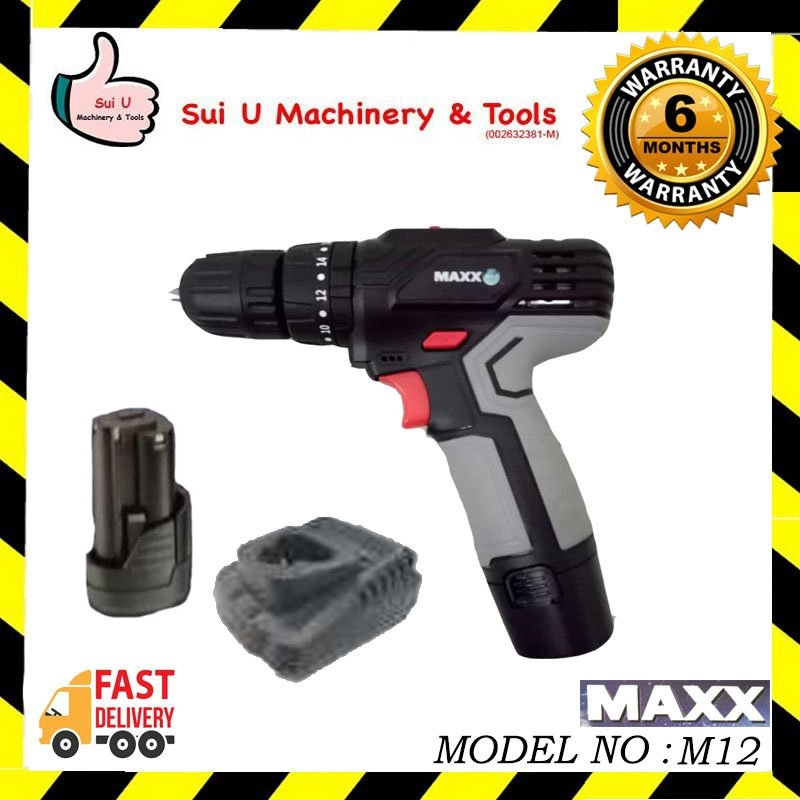 MAXX 12v Cordless Hammer Drill Driver