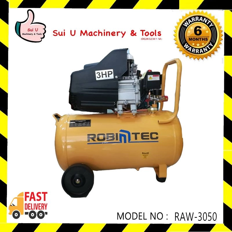 ROBINTEC RAW-3050 Air Compressor 3hp 50litre