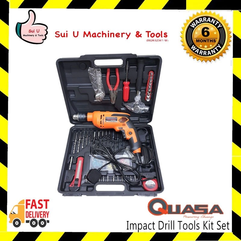 QUASA Impact Drill Tools Kit Set 600w 13mm
