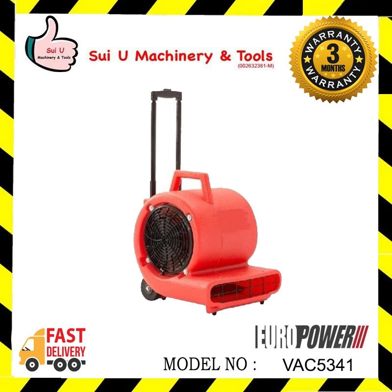 EUROPOWER VAC5341 Industrial Floor Dryer Fan Blower with Handle 850W