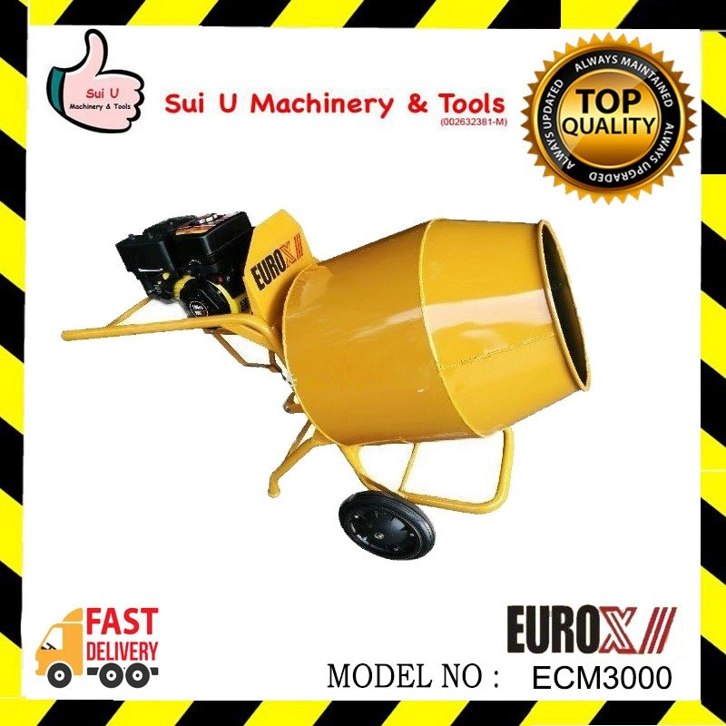 EUROX ECM3000 Gasoline Concrete Mixer 7hp