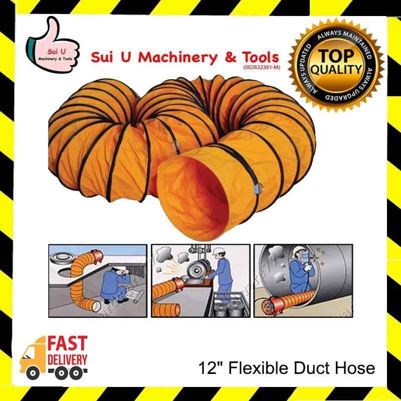 Flexible Duct Hose / Dust Hose 12" x 5 meter