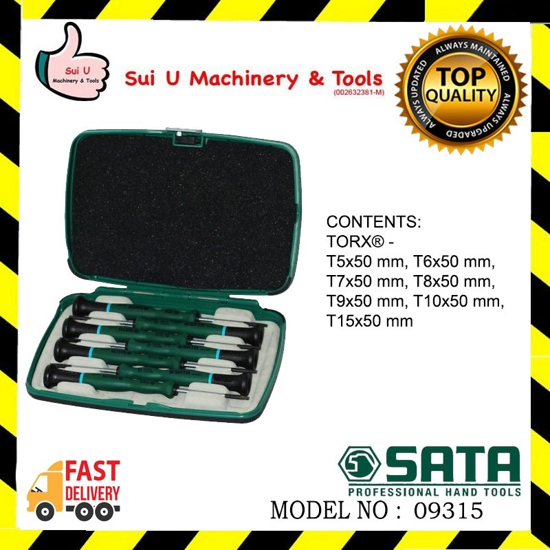 SATA 09315 7 PCS Precision Torx Screwdriver Set