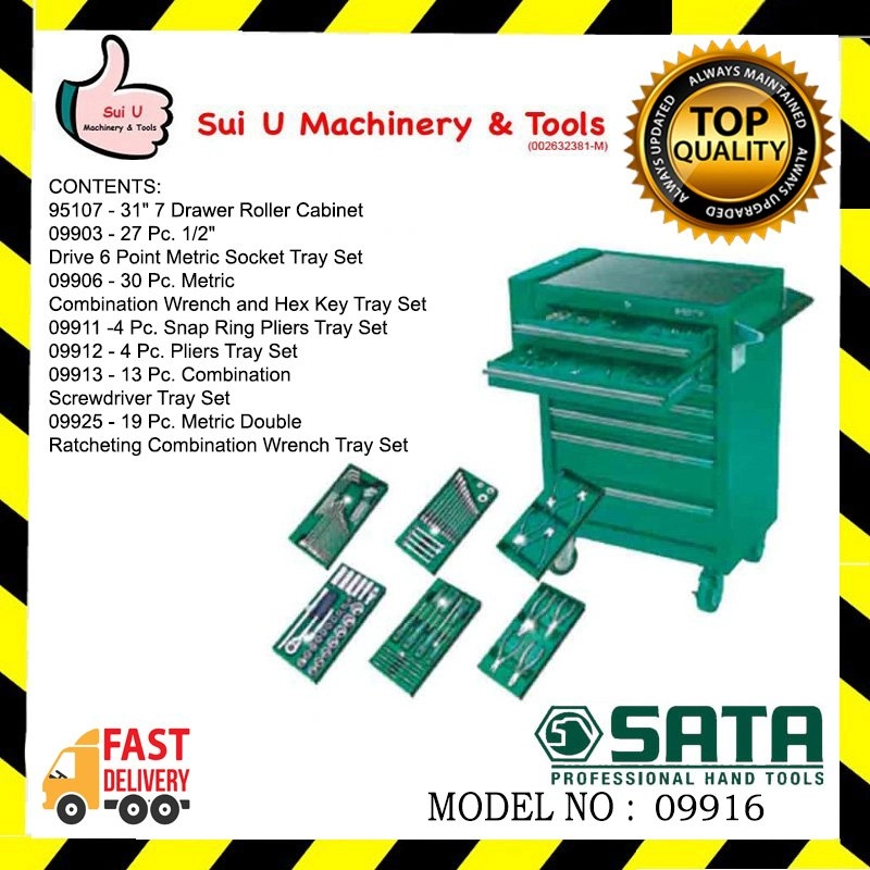 SATA 09916 98 PCS Tool Storage and Tray Set